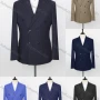 Wholesale Men's Formal Lapel Long Sleeve Flap Pockets Double Breasted Blazer Jackets X6567# preview