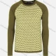 Wholesale Men's Casual Slim Fit Crew Neck Raglan Sleeve Colorblock Knit Wool Blend Sweater 8913# Green&Yellow Clothing Wholesale Market Liuhua