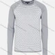 Wholesale Men's Casual Slim Fit Crew Neck Raglan Sleeve Colorblock Knit Wool Blend Sweater 8913# Gray&White Clothing Wholesale Market Liuhua