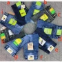 Wholesale Men's Casual Distressed Plain Straight Leg Rolled Hem Jean preview