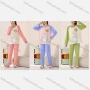 Wholesale Women's Comfy Cartoon Print Crew Neck Raglan Sleeve Lounge Pajamas 2 Piece Set 2026-7# preview