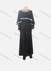 Wholesale Women's Elegant Plain Long Sleeve Maxi Dress With Chevron Print Cover Up - Liuhuamall