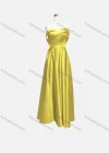 Wholesale Women's Elegant Plain Off Shoulder Split Hem Maxi Evening Dress - Liuhuamall