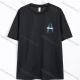 Wholesale Men's Casual Graphic Printed Short-Sleeve T-Shirt 643# Black Clothing Wholesale Market Liuhua
