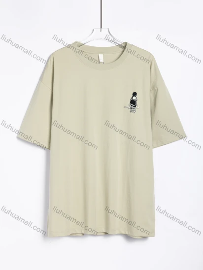 Wholesale Men's Casual Graphic Printed Short-Sleeve T-Shirt 19511#
