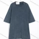 Wholesale Men's Casual Vintage Washed Short-Sleeve T-Shirt 102# Dark Blue Clothing Wholesale Market Liuhua