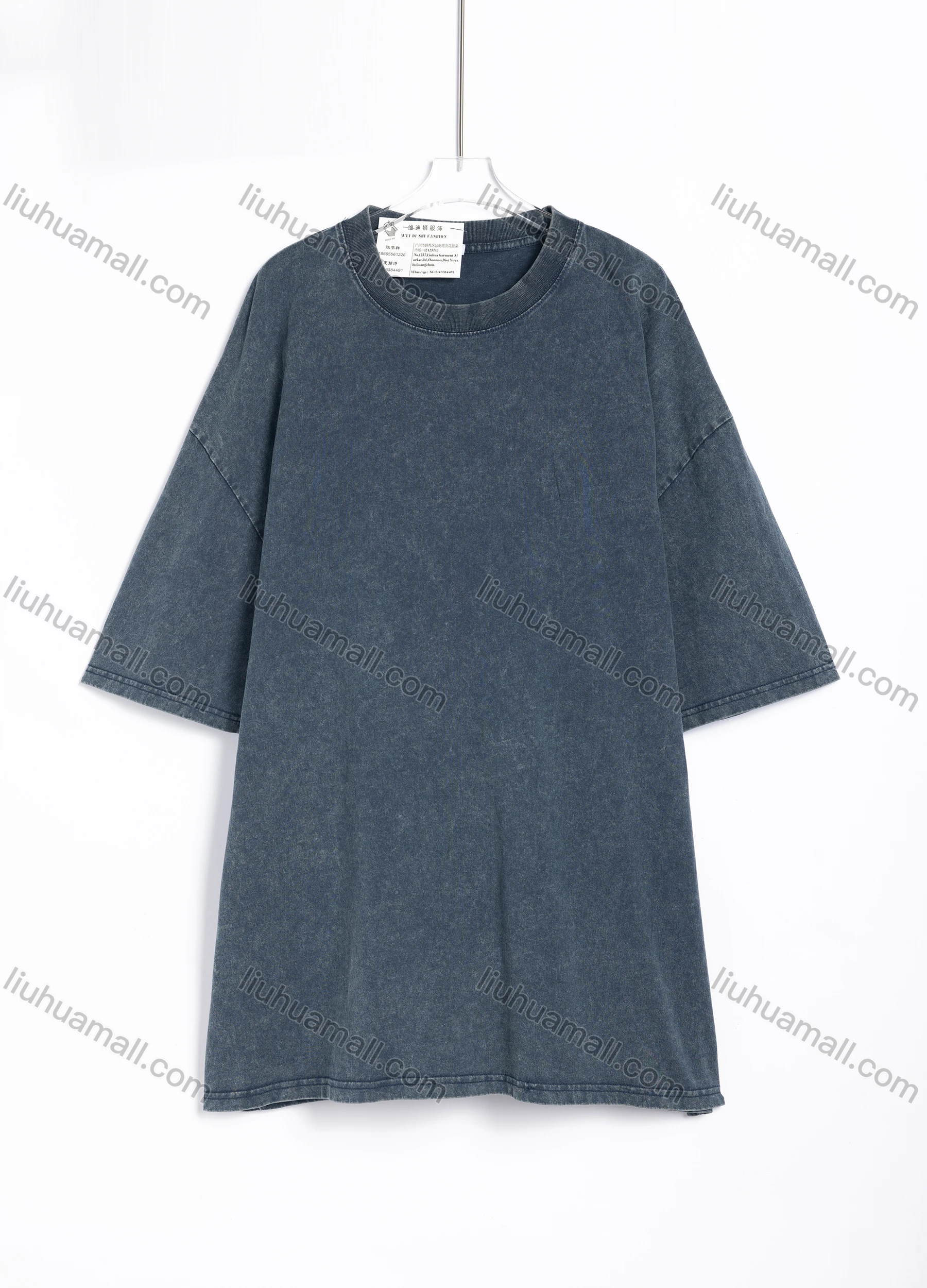 Wholesale Men's Casual Vintage Washed Short-Sleeve T-Shirt 102# - Liuhuamall