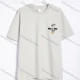Wholesale Men's Casual Graphic Printed Short-Sleeve T-Shirt 606# White Clothing Wholesale Market Liuhua