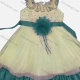Wholesale Girls Lovely 3D Floral Appliques Ruched Tiered Ruffle Trim Cami Dress 72# Clothing Wholesale Market Liuhua