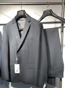 Wholesale Men's Formal Business Single Breasted 2 Piece Plain Suit Set #2068, LIUHUA CLOTHING WHOLESALE