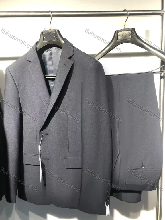 Wholesale Men's Formal Business Single Breasted 2 Piece Plain Suit Set #21185