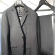 Wholesale Men's Formal Business Single Breasted 2 Piece Plain Suit Set #2168-BLACK Black Clothing Wholesale Market Liuhua