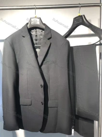 Wholesale Men's Formal Business Single Breasted 2 Piece Plain Suit Set #2168-BLACK, LIUHUA CLOTHING WHOLESALE