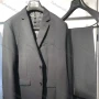 Wholesale Men's Formal Business Single Breasted 2 Piece Plain Suit Set #2168-BLACK preview