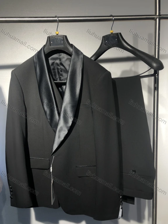 Wholesale Men's Formal Business Single Breasted 3 Piece Plain Suit Set #612