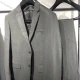 Wholesale Men's Formal Business Single Breasted 2 Piece Plain Suit Set #97098 Gray Clothing Wholesale Market Liuhua