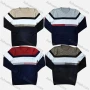 Wholesale Men's Casual Crew Neck Long Sleeve Colorblock Knit Sweaters preview