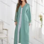 Wholesale Women's Vintage Long Sleeve Open Front Embroidery Trim Maxi Cardigans preview