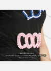 Wholesale Women's Casual Round Neck Tee & Pants With Beads Letter Detail Set - Liuhuamall