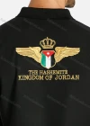 Wholesale Men's Casual Embroidered Crown Flag Short Sleeve Polo Shirt - Liuhuamall