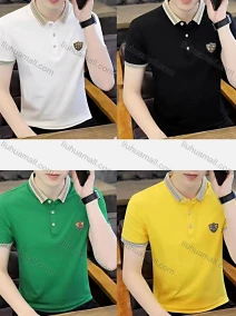 Wholesale Men's Short Sleeve Embroidered Polo Shirt, LIUHUA CLOTHING WHOLESALE