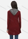 Wholesale Women's Dual Pocket Drawstring Casual Hoodie Sweatshirt - Liuhuamall