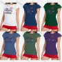 Wholesale Women's Casual Round Neck Letter Print Ruffle Sleeve T-Shirt preview