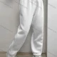 Wholesale Women's Sporty Plain High Waist Drawstring Long Pants White Clothing Wholesale Market Liuhua