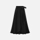 Women's Casual Tiered Plain Skirt Black Clothing Wholesale Market -LIUHUA