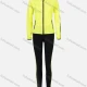 Wholesale Women's Zip Hooded Pockets Striped Jacket & Leggings Sporty Set 9131# Fluorescent Yellow Clothing Wholesale Market Liuhua