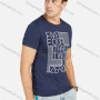 Wholesale Men's Cotton Casual Letter Print Round Neck Short Sleeve Daliy Tee preview