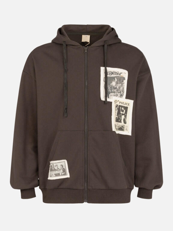 Men's Casual Patchwork Zipper Sweatshirt Hoodie, Clothing Wholesale Market -LIUHUA, All Categories