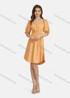 Wholesale Women's Casual Bateau Neck Poet Sleeve Peplum Curved Hem Dress 10110# - Liuhuamall