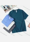 Wholesale Men's Casual 100%Cotton Plain Round Neck Short Sleeve Tee - Liuhuamall