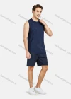 Wholesale Men's Performance Workout Colorblock Athletic Shorts With Zip Pockets - Liuhuamall