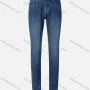 Wholesale Men's Casual Plain Slim Fit Washed Zip Patch Pockets Denim Jeans 3165# preview