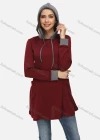 Wholesale Women's Dual Pocket Drawstring Casual Hoodie Sweatshirt - Liuhuamall