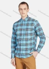 Wholesale Men's Casual Collared Long Sleeve Button Down Plaid Shirt 7-51# - Liuhuamall