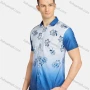 Wholesale Men's Causal Splicing Floral Print Gradient Buttons Down Short Sleeve Shirts 23307# preview