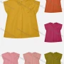 Wholesale Women's Casual V Neck Appliques Pearl Decor Short Sleeve Blouse preview