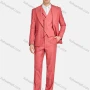 Wholesale Men's Formal Business Lapel Plain One Button Blazer Jacket & Doubel Breasted Waistcoat & Pants 3 Piece Suit Set preview