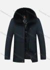Wholesale Men's Casual Plain Plush Collar Zipper Down Jacket - Liuhuamall