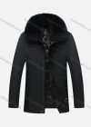 Wholesale Men's Casual Plain Plush Collar Zipper Down Jacket - Liuhuamall