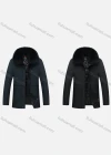 Wholesale Men's Casual Plain Plush Collar Zipper Down Jacket - Liuhuamall