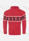 Wholesale Boys Long Sleeve Mock Neck Snowflake Cable Knited Pullover Sweater - Liuhuamall