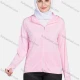 Wholesale Women's Sporty Hooded Long Sleeve Windproof Breathable Dual Pockets Jackets 1390-Pink# Pink Clothing Wholesale Market Liuhua