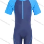 Wholesale Boys Colorblock One Piece Zip Half Boyleg Swimsuits preview