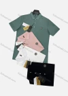 Wholesale Men's Casual Plain Labeled Short Sleeve Polo Shirt - Liuhuamall