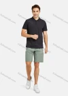 Wholesale Men's Athletic Letter Print Zipper Pockets Drawstring Running Shorts - Liuhuamall
