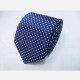 Men's Fashion Mini Checkerboard Print Tie & Pocket Square & Pair Cufflinks Sets Blue Clothing Wholesale Market -LIUHUA